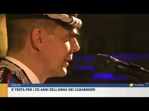 E' festa per i 212 anni dell'Arma dei Carabinieri