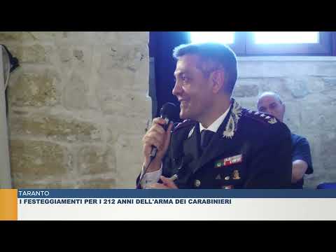 TARANTO. I FESTEGGIAMENTI PER I 212 ANNI DELL'ARMA DEI CARABINIERI