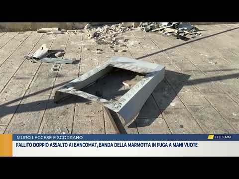 Fallito doppio assalto ai bancomat, banda della marmotta in fuga a mani vuote